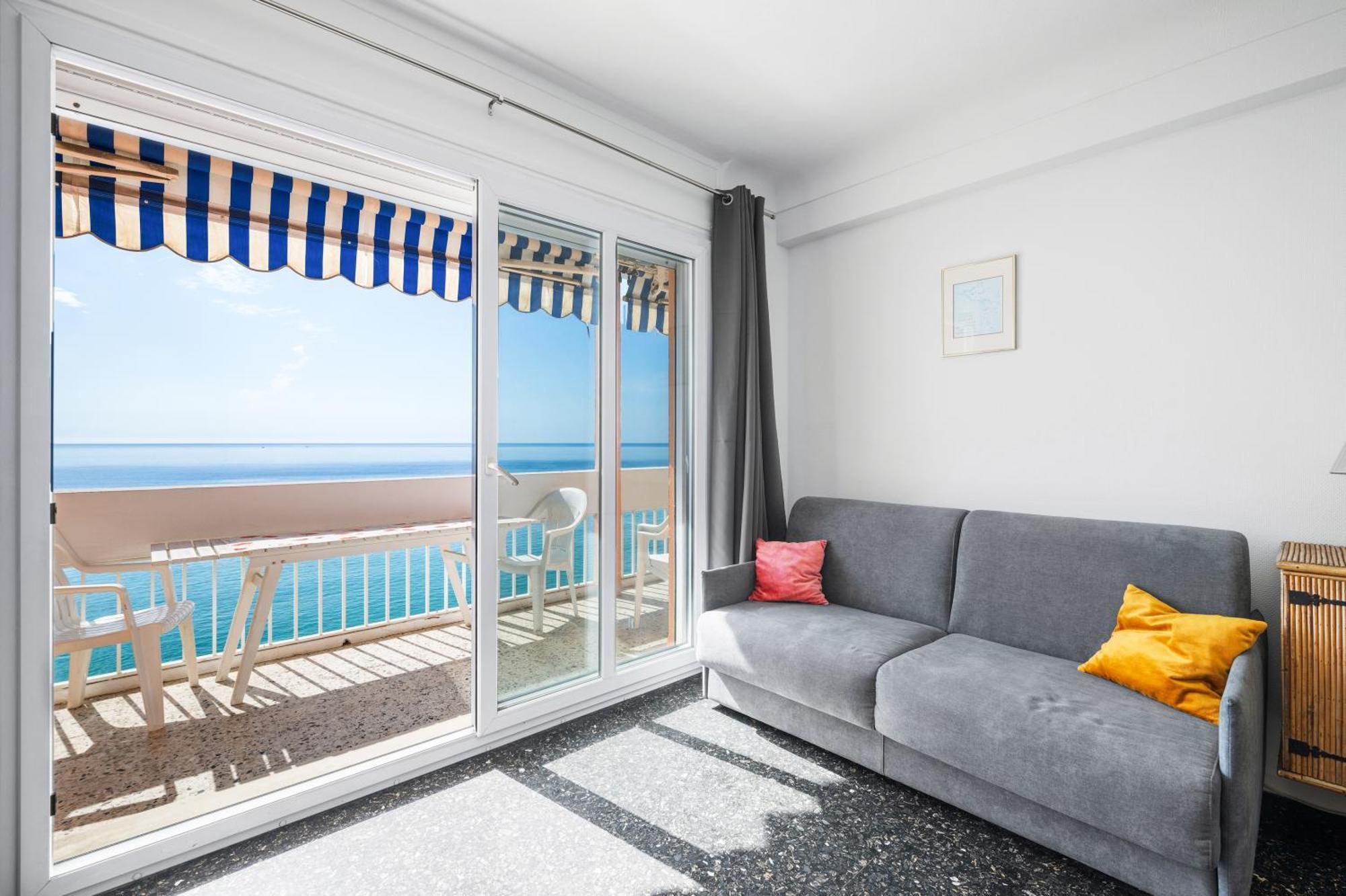 Le Panorama -Vue Exceptionnelle - Dernier Etage - Front De Mer Menton Exterior foto